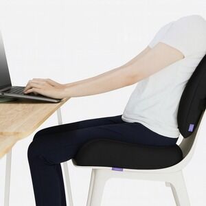 Cushion Lab Ergonomic Seat‎ Cushion – Coccyx & Sciatica Support – BLACK
